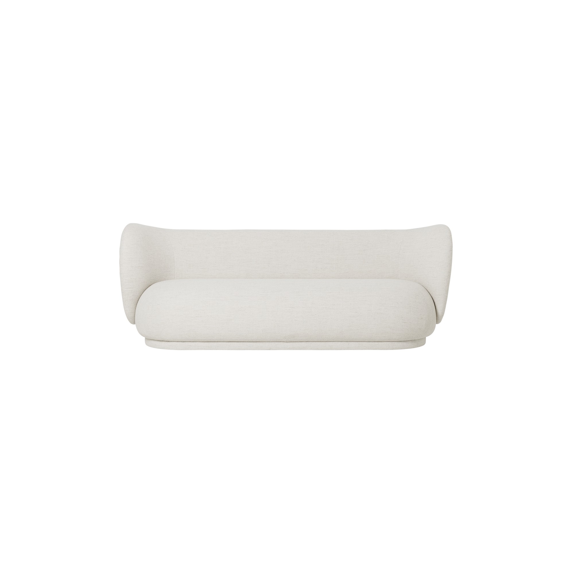 Ferm Living – Canapé 3 places Rico, Bouclé Off-White