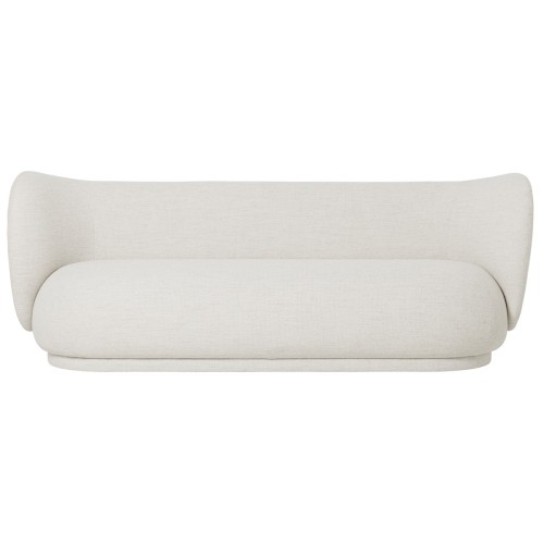 Ferm Living – Canapé 3 places Rico, Bouclé Off-White