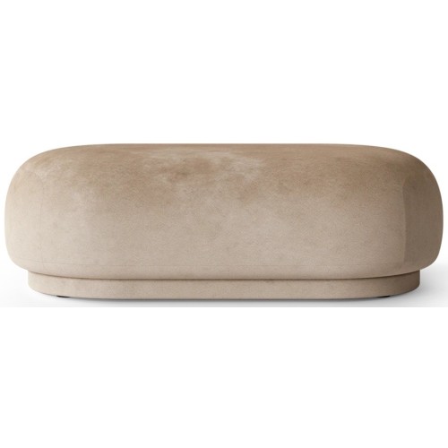 Ottoman Rico – Faded Velvet 16 Sand - Ferm Living