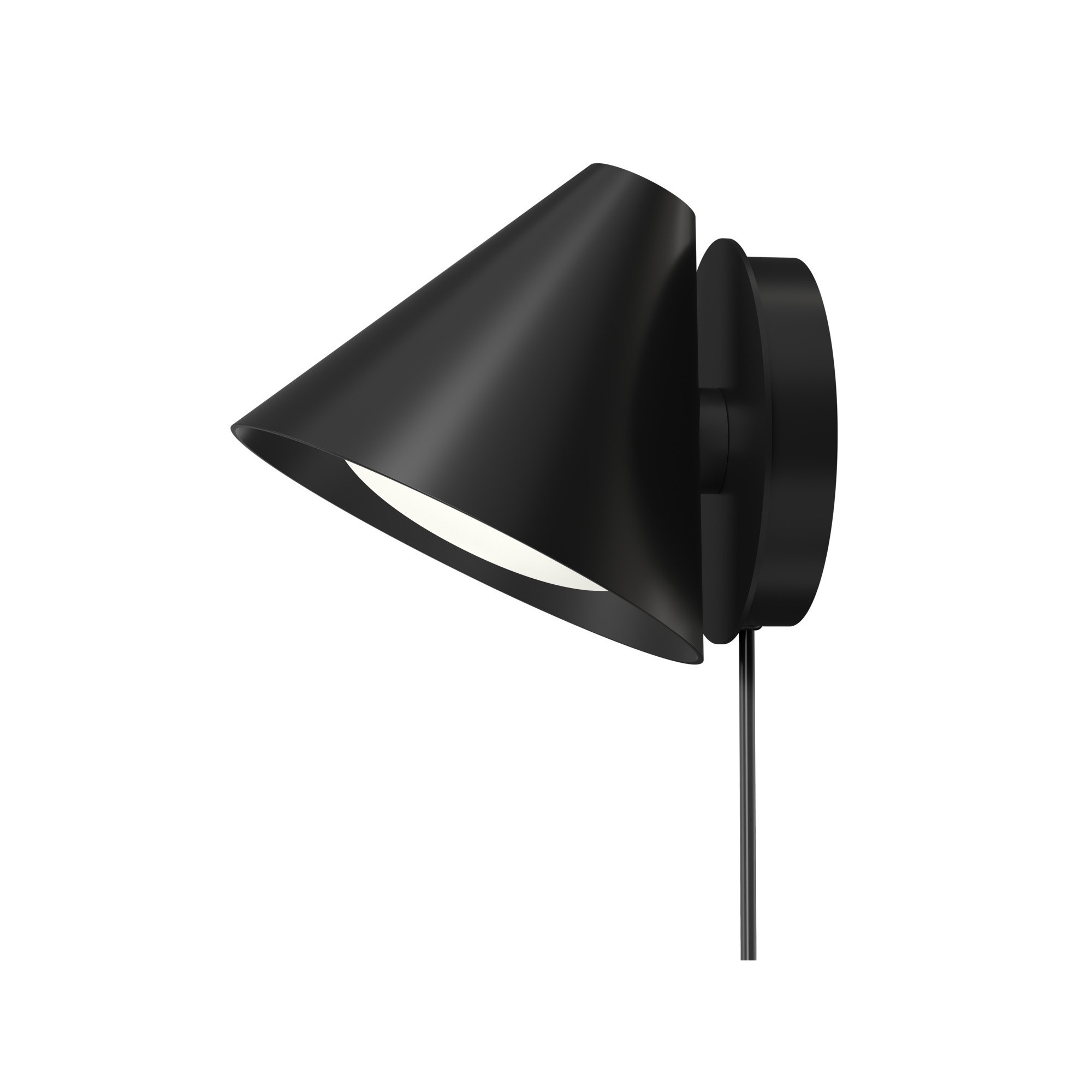 Keglen Wall lamp, black - Louis Poulsen