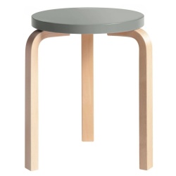 grey / birch - Stool 60 - Artek