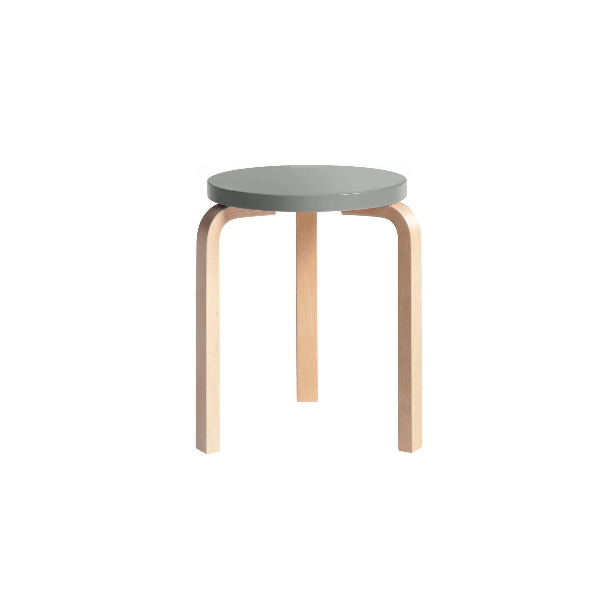 grey / birch - Stool 60 - Artek