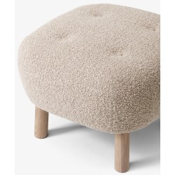 Little Petra pouf – Karakorum 003 + white oiled Oak - &Tradition