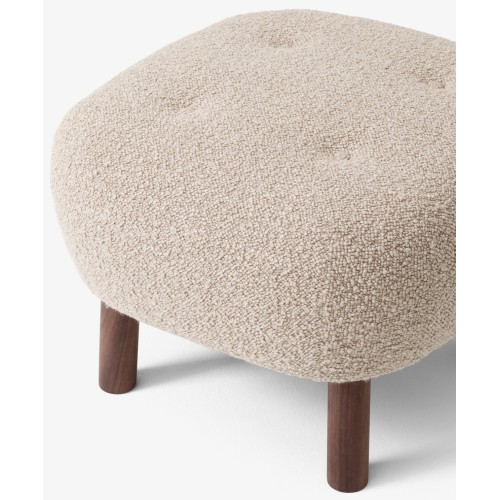 Little Petra pouf – Karakorum 003 + oiled Walnut - &Tradition