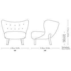 Little Petra lounge chair (VB1) - &Tradition