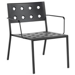 Anthracite – Fauteuil lounge Balcony avec accoudoirs - HAY