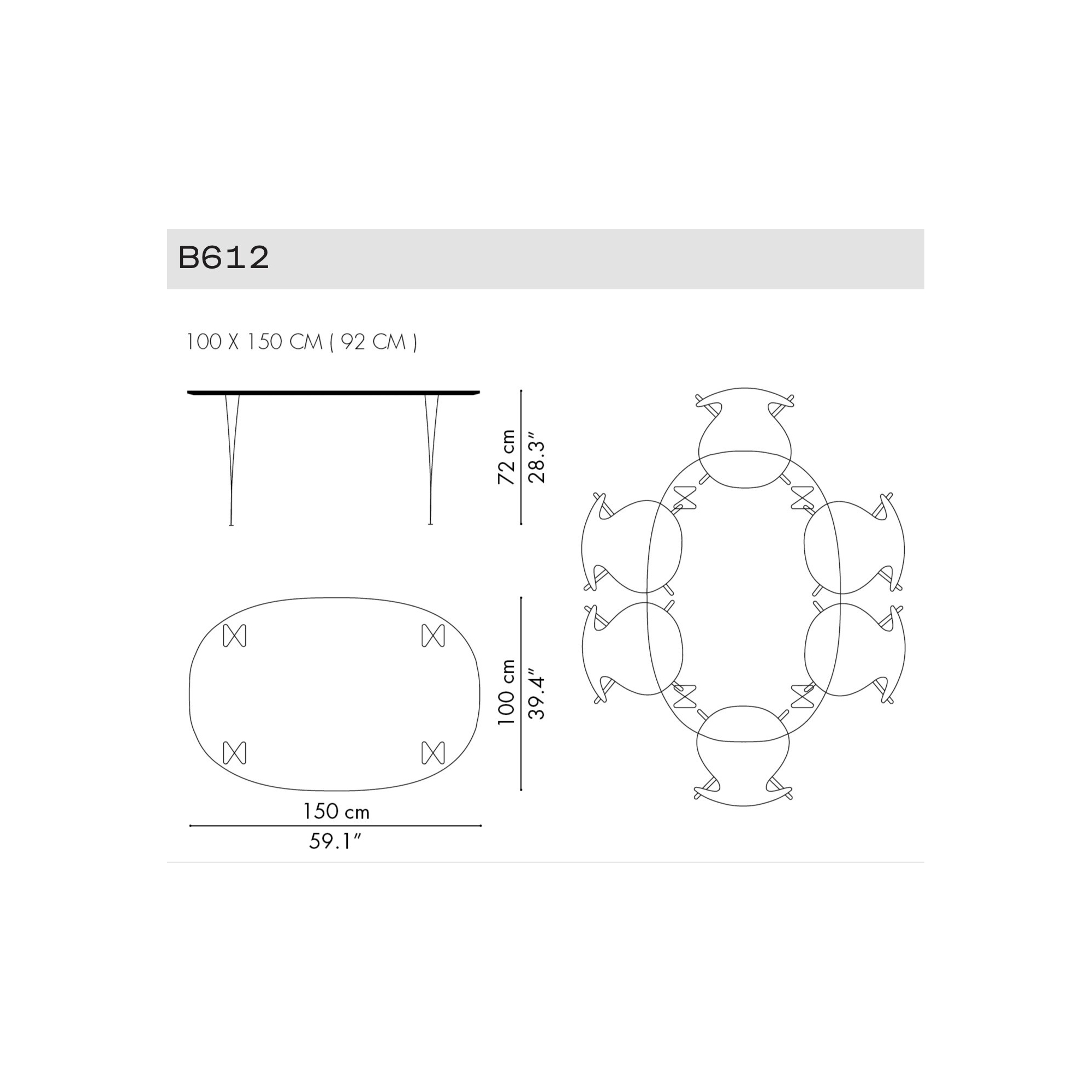 B612 - Table Serie - Fritz Hansen