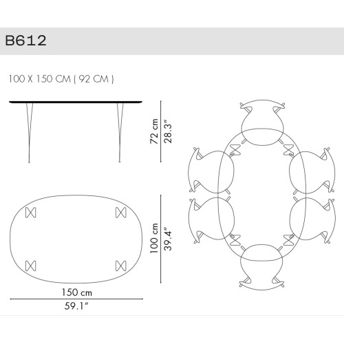 B612 - Table Serie - Fritz Hansen