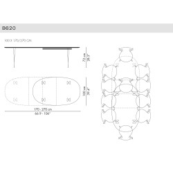 B620 - Table Serie - Fritz Hansen