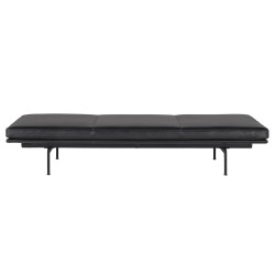 Outline Daybed – Refine black leather - Muuto