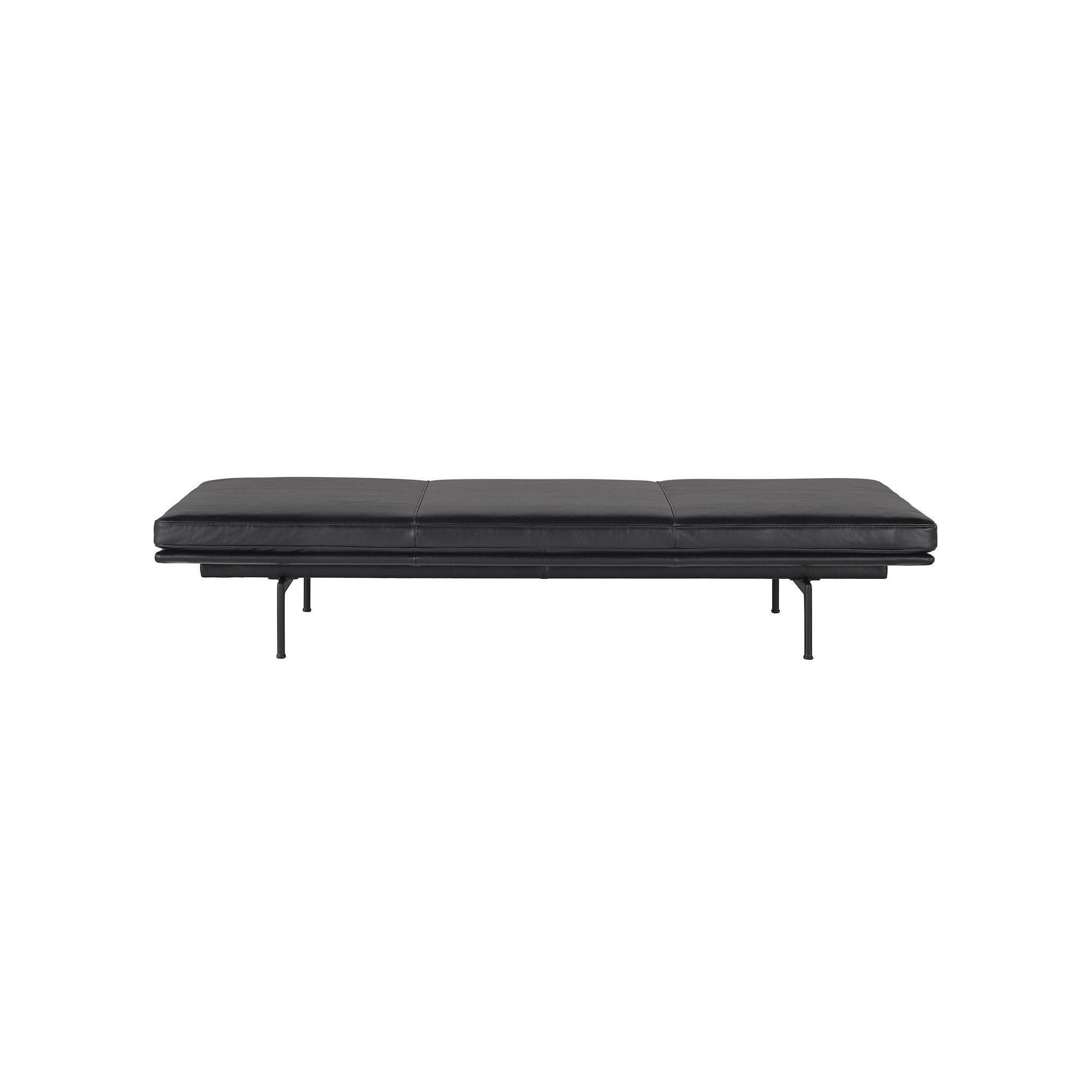 Daybed Outline – cuir Refine noir - Muuto