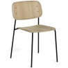 chêne + pieds noirs - chaise Soft Edge 40 - HAY