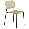 chêne + pieds noirs - chaise Soft Edge 40 - HAY