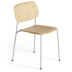 oak + soft grey legs - Soft Edge 40 chair - HAY