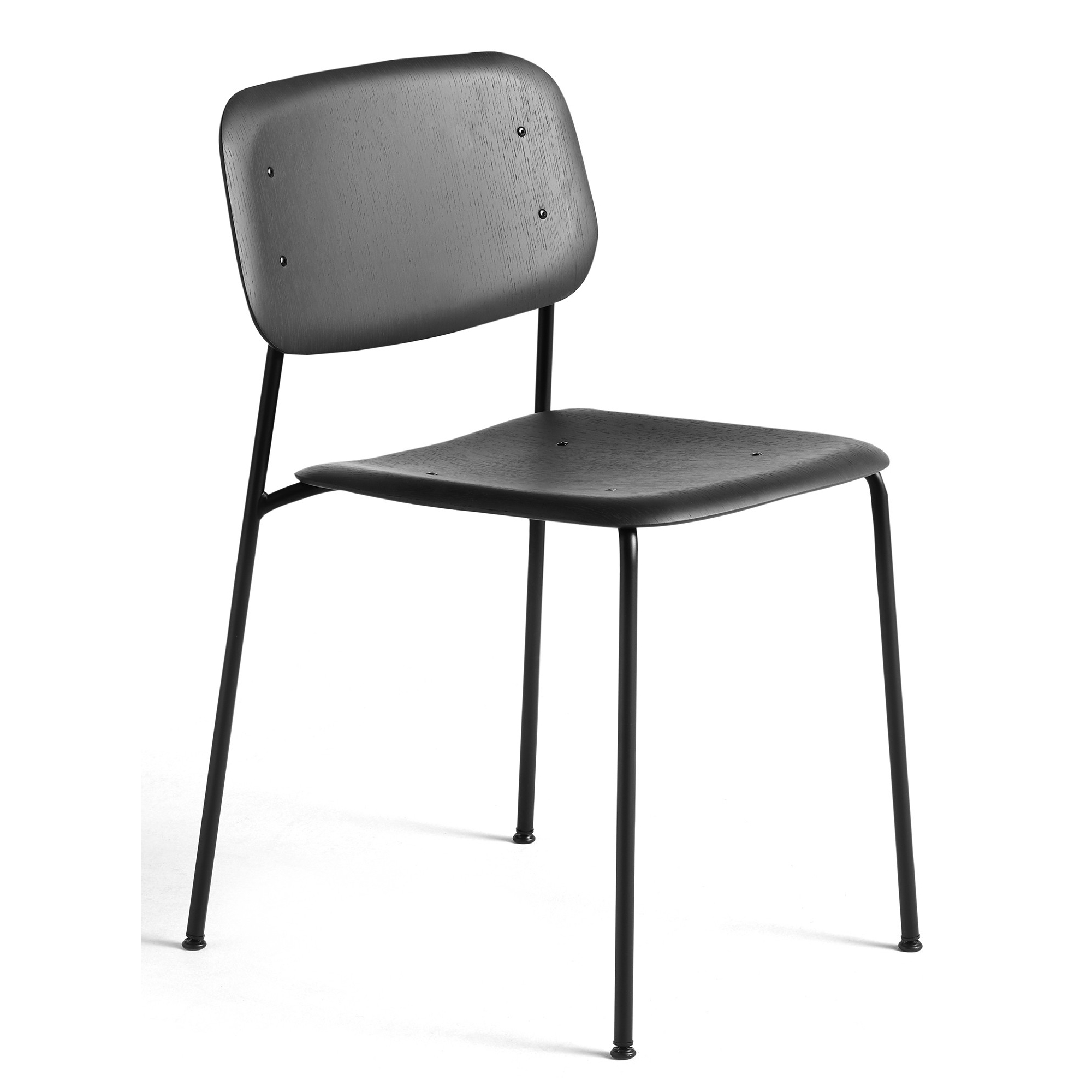 soft black oak + black legs - Soft Edge 40 chair - HAY