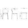 soft grey + chromed legs - Soft Edge 45 polypropylene chair - HAY