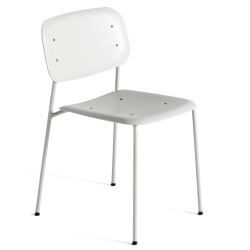 soft grey + soft grey legs - Soft Edge 45 polypropylene chair - HAY