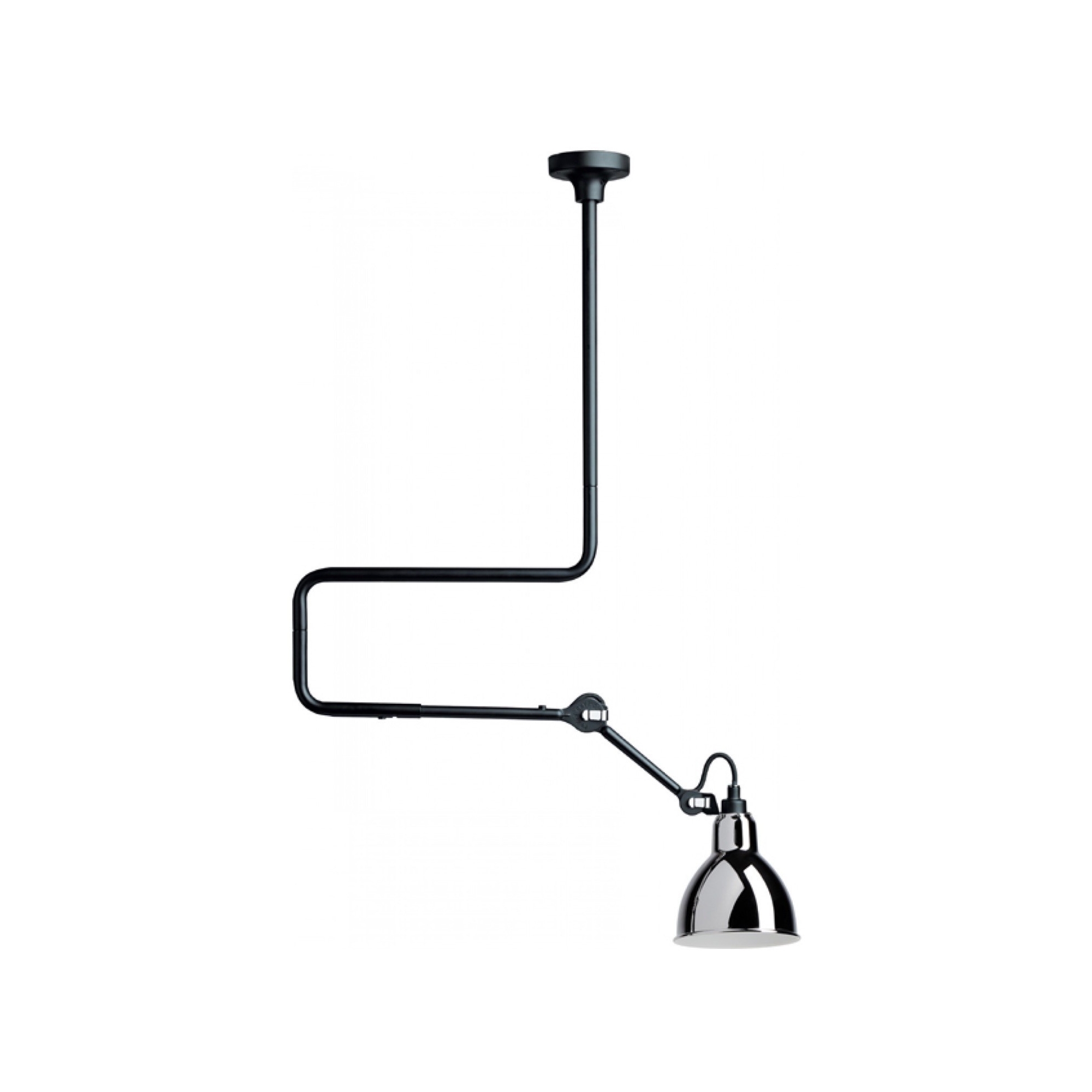 black / round chrome - Gras 312 - pendant - DCW éditions