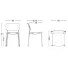 soft grey + black legs - Soft Edge 45 polypropylene chair - HAY