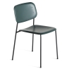 hunter + black legs - Soft Edge 45 polypropylene chair - HAY