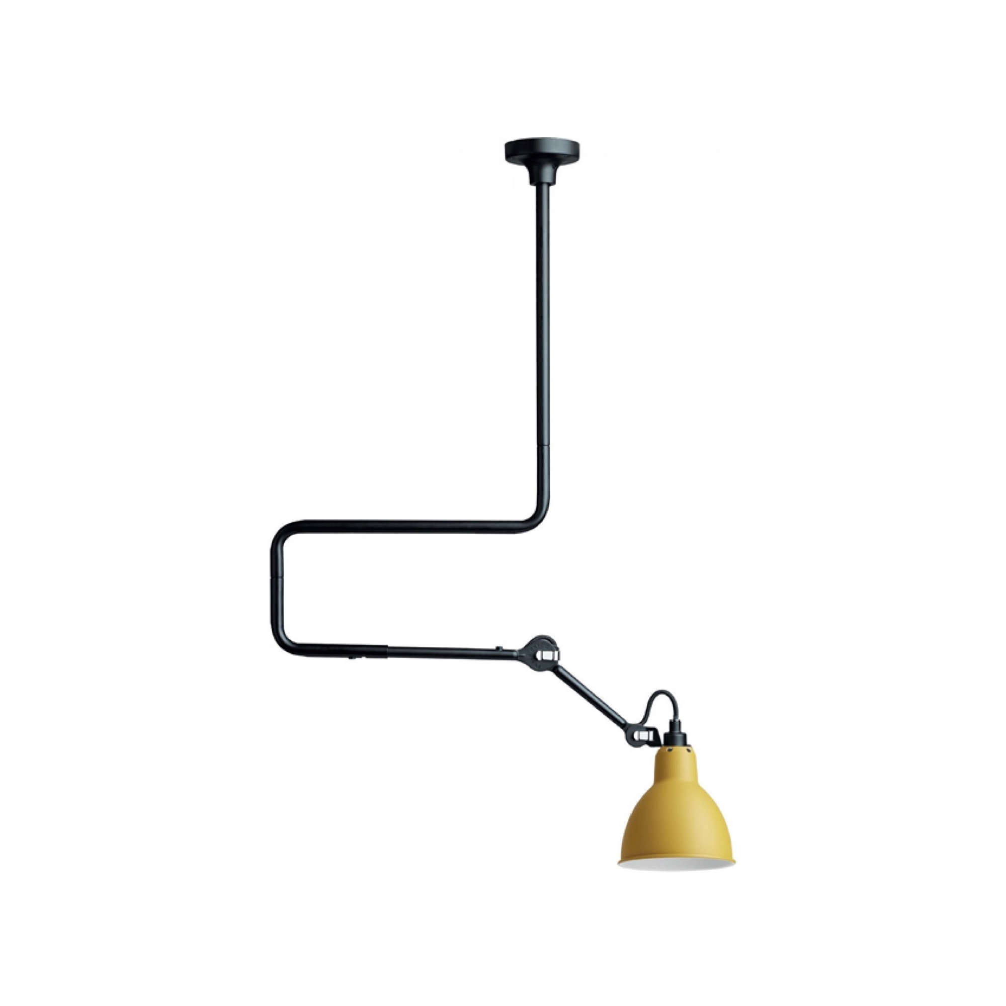 black / round yellow - Gras 312 - pendant - DCW éditions