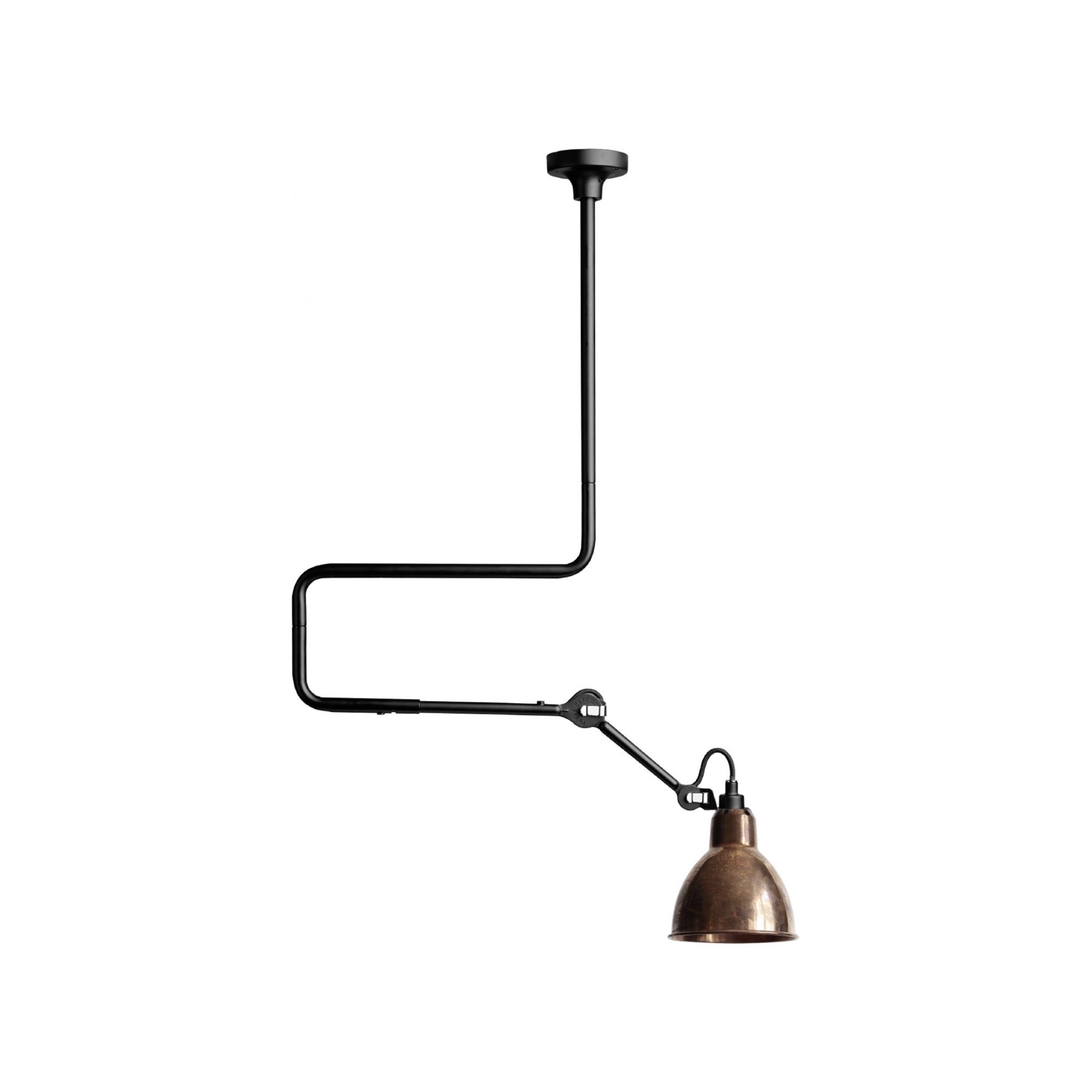 black / round raw copper - Gras 312 - pendant - DCW éditions