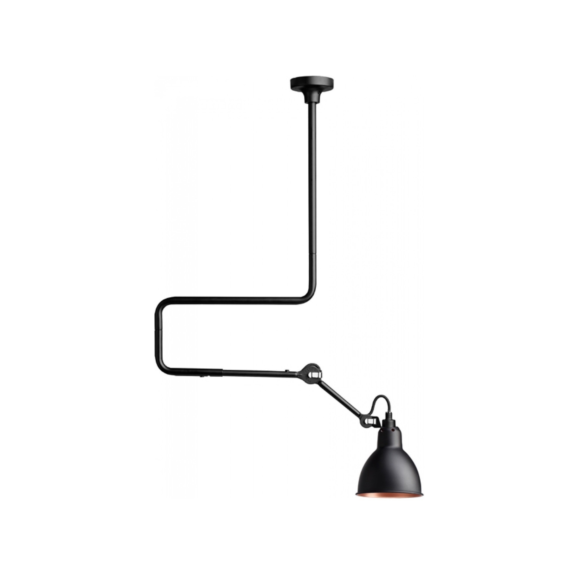 noir / rond noir, intérieur cuivre - Gras 312 - suspension - DCW éditions