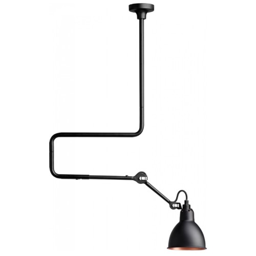 black / round black, copper inside - Gras 312 - pendant - DCW éditions