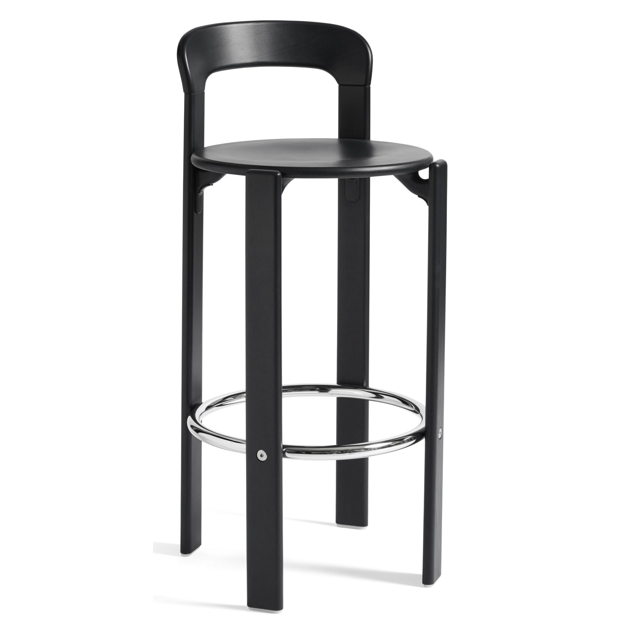 Tabouret de bar REY – Noir profond - HAY