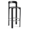 REY bar stool H65 cm, Deep black - HAY