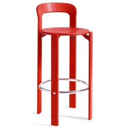 Tabouret de bar REY – Rouge Scarlet - HAY