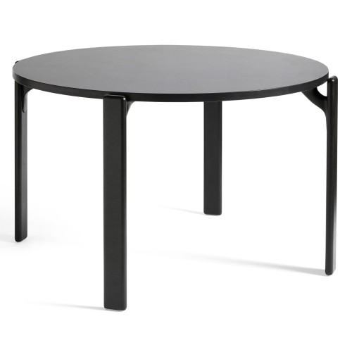 Deep black, Vulcano laminate - REY table - HAY