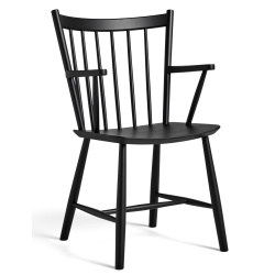 Black stained beech - J42 chair - HAY