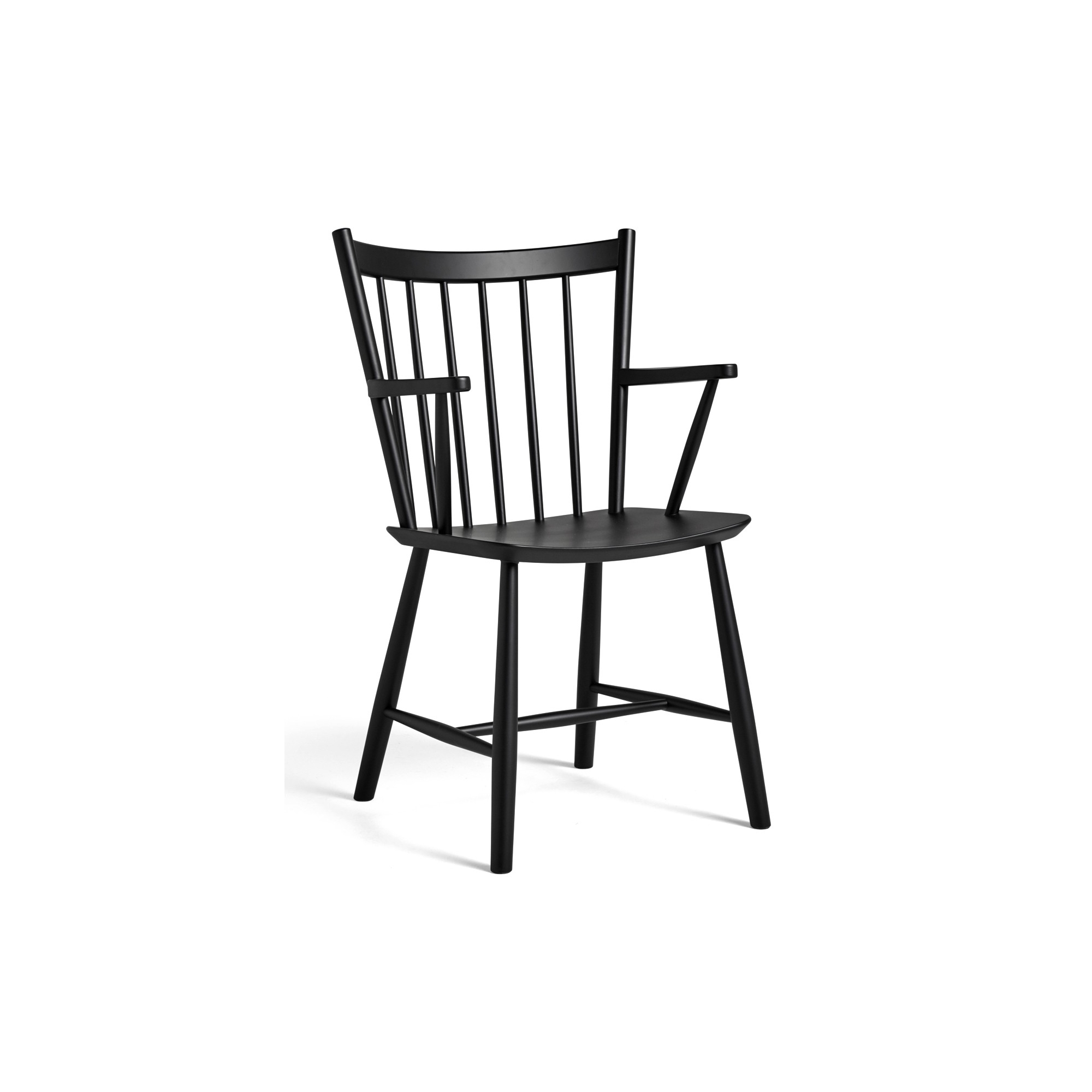 Black stained beech - J42 chair - HAY