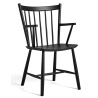 Black stained beech - J42 chair - HAY