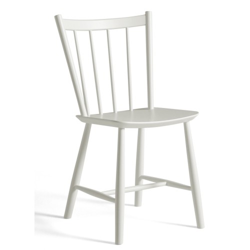 Hêtre teinté blanc - chaise J41 - HAY