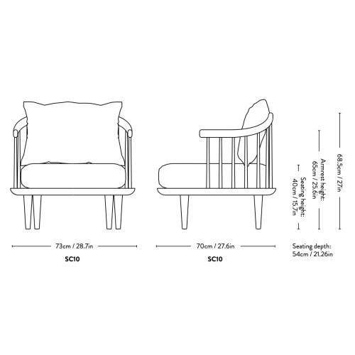 Fly chair SC10 - &Tradition