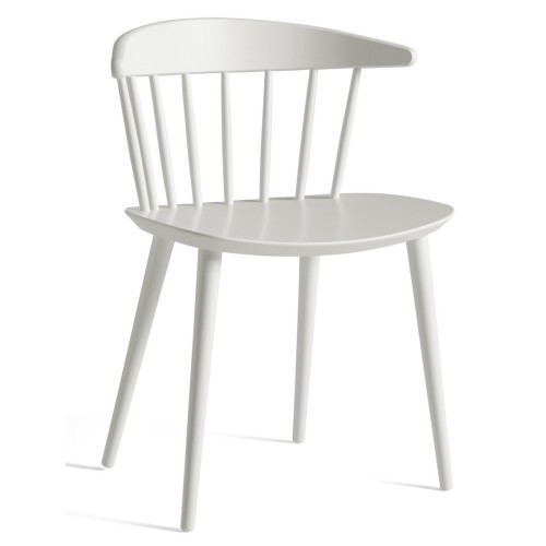 Hêtre teinté blanc - chaise J104 - HAY