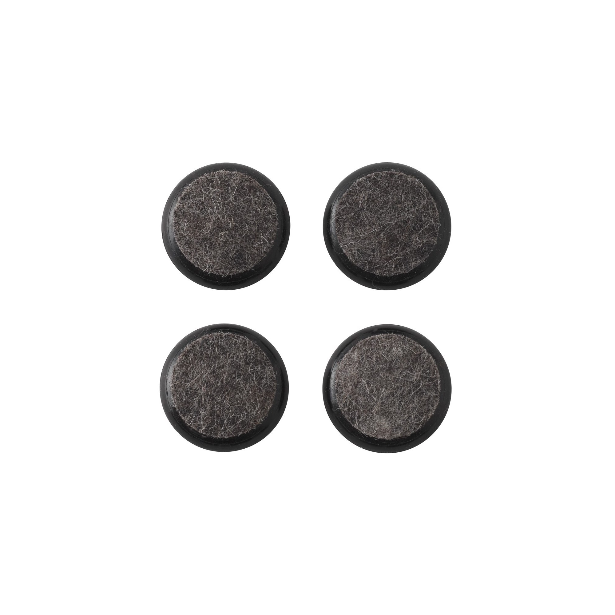 Set of 4 black felt glides for Workshop & Nerd chairs - Muuto