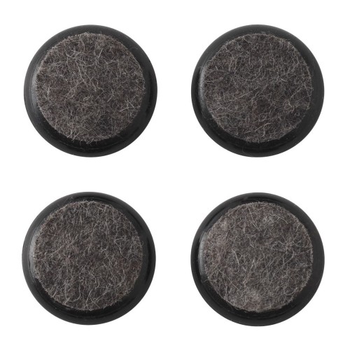 Set of 4 black felt glides for Workshop & Nerd chairs - Muuto