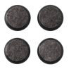 Set of 4 black felt glides for Workshop & Nerd chairs - Muuto