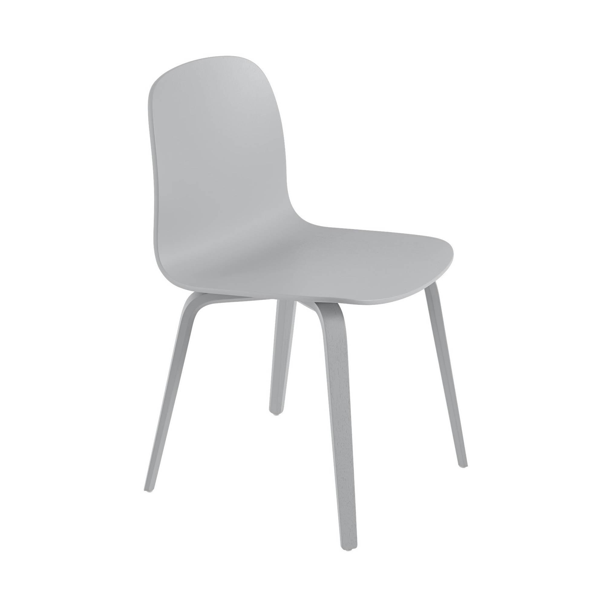 grey - wooden base Visu chair - Muuto