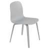 grey - wooden base Visu chair - Muuto