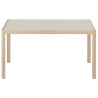 140 x 92 cm – plateau linoléum gris chaud – Table Workshop - Muuto