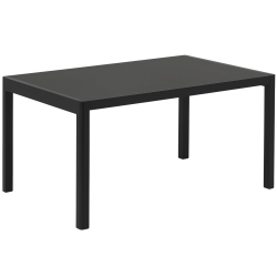 140 x 92 cm – black linoleum tabletop + black base – Workshop Table - Muuto