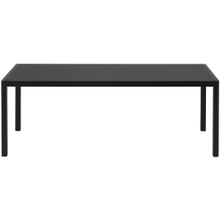 200 x 92 cm – black linoleum tabletop + black base – Workshop Table - Muuto