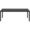 200 x 92 cm – black linoleum tabletop + black base – Workshop Table - Muuto