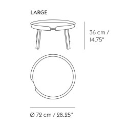 chêne – L – Table Around - Muuto