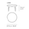 chêne – L – Table Around - Muuto