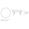 blanc - XL - Table Around - Muuto